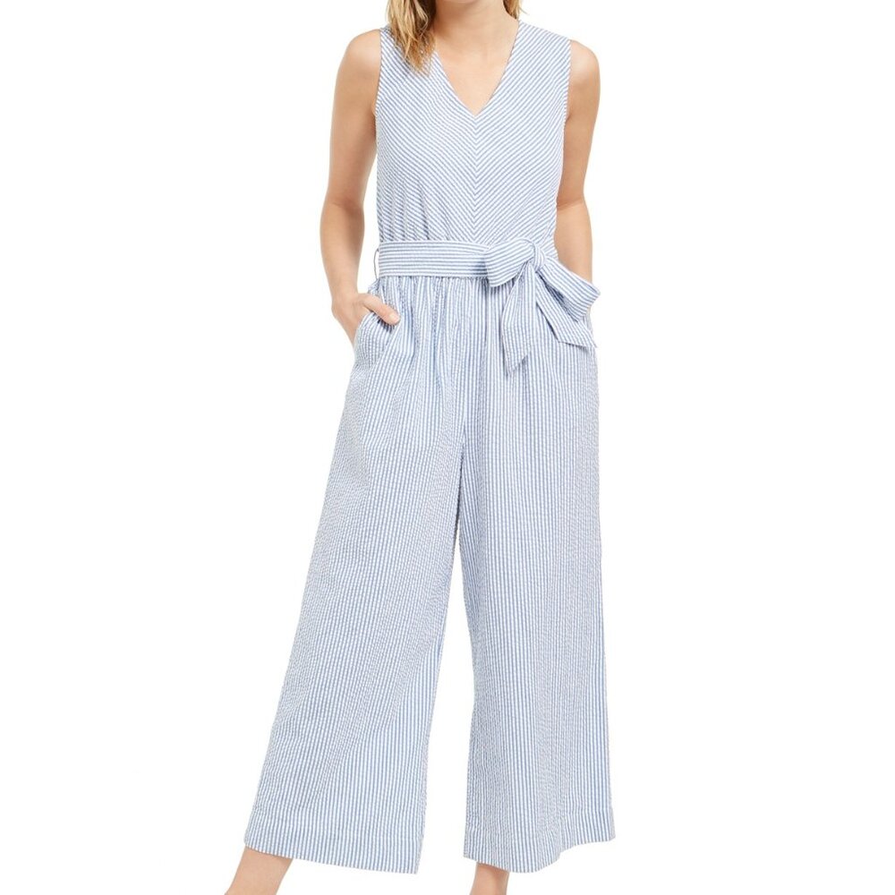 NWT Cute Cotton Seersucker Jumpsuit